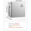 image:imageVEVOR Commercial Ice Maker Machine  Head 450 LbsDay Stainless Steel Ice Machine with Scheduled IceMaking SelfCleaning Adjustable Thickness Ideal for Restaurant Bar Cafe Hotel  Head Only550LBS24HFT