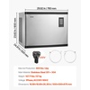 image:imageVEVOR Commercial Ice Maker Machine  Head 450 LbsDay Stainless Steel Ice Machine with Scheduled IceMaking SelfCleaning Adjustable Thickness Ideal for Restaurant Bar Cafe Hotel  Head Only1000LBS24H