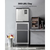 image:imageVEVOR Commercial Ice Maker Machine  Head 450 LbsDay Stainless Steel Ice Machine with Scheduled IceMaking SelfCleaning Adjustable Thickness Ideal for Restaurant Bar Cafe Hotel  Head Only1969 x 1969 x 2244 in