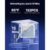 image:imageVEVOR Commercial Ice Maker Machine  Head 450 LbsDay Stainless Steel Ice Machine with Scheduled IceMaking SelfCleaning Adjustable Thickness Ideal for Restaurant Bar Cafe Hotel  Head Only1969 x 1969 x 2244 in