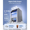 image:imageVEVOR Commercial Ice Maker Machine 130 lbs24h with 30 lbs Storage Capacity BuiltinFreestandingUnder Counter Stainless Steel Ice Maker with LED Display amp SelfCleaning for Home Bar Restaurant