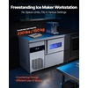 image:imageVEVOR Commercial Ice Maker Machine 132 lbs24H Stainless Steel Ice Machine with Worktop 30 lbs Storage amp 70 CubesCycle SelfCleaning Freestanding IceMaking for Home Bar Office Restaurant Kitchen