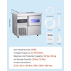 image:imageVEVOR Commercial Ice Maker Machine 132 lbs24H Stainless Steel Ice Machine with Worktop 30 lbs Storage amp 70 CubesCycle SelfCleaning Freestanding IceMaking for Home Bar Office Restaurant Kitchen