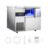 image:imageVEVOR Commercial Ice Maker Machine 132 lbs24H Stainless Steel Worktop Ice Machine with Sink 30 lbs Storage amp 70 CubesCycle SelfCleaning Freestanding IceMaking for Home Bar Restaurant Kitchen220 lbs24H without sink