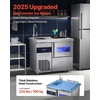 image:imageVEVOR Commercial Ice Maker Machine 132 lbs24H Stainless Steel Worktop Ice Machine with Sink 30 lbs Storage amp 70 CubesCycle SelfCleaning Freestanding IceMaking for Home Bar Restaurant Kitchen132 lbs24Hwith sink