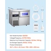 image:imageVEVOR Commercial Ice Maker Machine 132 lbs24H Stainless Steel Worktop Ice Machine with Sink 30 lbs Storage amp 70 CubesCycle SelfCleaning Freestanding IceMaking for Home Bar Restaurant Kitchen220 lbs24H without sink