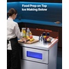 image:imageVEVOR Commercial Ice Maker Machine 132 lbs24H Stainless Steel Worktop Ice Machine with Sink 30 lbs Storage amp 70 CubesCycle SelfCleaning Freestanding IceMaking for Home Bar Restaurant Kitchen265 lbs24H without sink