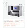 image:imageVEVOR Commercial Ice Maker Machine 132 lbs24H Stainless Steel Worktop Ice Machine with Sink 30 lbs Storage amp 70 CubesCycle SelfCleaning Freestanding IceMaking for Home Bar Restaurant Kitchen330 lbs24H without sink