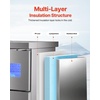image:imageVEVOR Commercial Ice Maker Machine 132 lbs24H Stainless Steel Worktop Ice Machine with Sink 30 lbs Storage amp 70 CubesCycle SelfCleaning Freestanding IceMaking for Home Bar Restaurant Kitchen330 lbs24H without sink