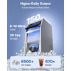 image:imageVEVOR Commercial Ice Maker Machine 150 lbs24h with 30 lbs Storage Capacity BuiltinFreestandingUnder Counter Stainless Steel Ice Maker with LED Display amp SelfCleaning for Home Bar Restaurant