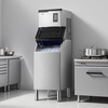 image:imageVEVOR Commercial Ice Maker Machine 300LBS24H IceMaking Machine with 300LBS Stainless Steel Storage Bin Auto SelfCleaning Ice Maker with Touchscreen for Bar Cafe Restaurant Business Commercial