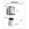 image:imageVEVOR Commercial Ice Maker Machine 300LBS24H IceMaking Machine with 300LBS Stainless Steel Storage Bin Auto SelfCleaning Ice Maker with Touchscreen for Bar Cafe Restaurant Business Commercial