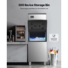 image:imageVEVOR Commercial Ice Maker Machine 360LBS24H IceMaking Machine with 300LBS Large Storage Bin Auto SelfCleaning Ice Maker with Touchscreen for Bar Cafe Restaurant Business Commercial