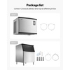image:imageVEVOR Commercial Ice Maker Machine 450LBS24H IceMaking Machine with 250LBS Stainless Steel Storage Bin Auto SelfCleaning Ice Maker with Touchscreen for Bar Cafe Restaurant Business Commercial1000