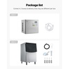 image:imageVEVOR Commercial Ice Maker Machine 450LBS24H IceMaking Machine with 250LBS Stainless Steel Storage Bin Auto SelfCleaning Ice Maker with Touchscreen for Bar Cafe Restaurant Business Commercial650