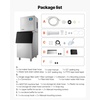 image:imageVEVOR Commercial Ice Maker Machine 450LBS24H IceMaking Machine with 250LBS Stainless Steel Storage Bin Auto SelfCleaning Ice Maker with Touchscreen for Bar Cafe Restaurant Business Commercial360