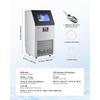 image:imageVEVOR Commercial Ice Maker Machine 80 lbs24h with 12Lbs Storage 32 Cubes per Cycle Stainless Steel Freestanding amp Countertop Ice Maker with LED Display amp SelfCleaning for Home Bar Restaurant100 lbs24h