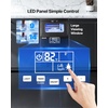 image:imageVEVOR Commercial Ice Maker Machine 80 lbs24h with 12Lbs Storage 32 Cubes per Cycle Stainless Steel Freestanding amp Countertop Ice Maker with LED Display amp SelfCleaning for Home Bar Restaurant80 lbs24h