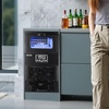 image:imageVEVOR Commercial Ice Maker Machine 80 lbs24h with 12Lbs Storage 32 Cubes per Cycle Stainless Steel Freestanding amp Countertop Ice Maker with LED Display amp SelfCleaning for Home Bar Restaurant80 lbs24h