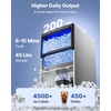 image:imageVEVOR Commercial Ice Maker Machine 80 lbs24h with 13 lbs Storage Capacity CountertopFreestandingUnder Counter Stainless Steel Ice Maker with LED Display amp SelfCleaning for Home Bar Restaurant200lbs24H