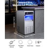 image:imageVEVOR Commercial Ice Maker Machine 80 lbs24h with 13 lbs Storage Capacity CountertopFreestandingUnder Counter Stainless Steel Ice Maker with LED Display amp SelfCleaning for Home Bar Restaurant100lbs24HBullet Ice