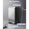 image:imageVEVOR Commercial Ice Maker Machine 80 lbs24h with 13 lbs Storage Capacity CountertopFreestandingUnder Counter Stainless Steel Ice Maker with LED Display amp SelfCleaning for Home Bar Restaurant100 Lbs24H