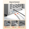 image:imageVEVOR Commercial Ice Maker Machine 80 lbs24h with 13 lbs Storage Capacity CountertopFreestandingUnder Counter Stainless Steel Ice Maker with LED Display amp SelfCleaning for Home Bar Restaurant120lbs24H