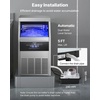 image:imageVEVOR Commercial Ice Maker Machine with Pump 100 lbs24h with 30 lbs Storage Capacity BuiltinFreestandingUnder Counter Stainless Steel Ice Maker with LED Display amp SelfCleaning for Home Bar160lbs24Hwith Pump