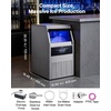 image:imageVEVOR Commercial Ice Maker Machine with Pump 100 lbs24h with 30 lbs Storage Capacity BuiltinFreestandingUnder Counter Stainless Steel Ice Maker with LED Display amp SelfCleaning for Home Bar130lbs24Hwith Pump