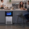 image:imageVEVOR Commercial Ice Maker Machine with Pump 100 lbs24h with 30 lbs Storage Capacity BuiltinFreestandingUnder Counter Stainless Steel Ice Maker with LED Display amp SelfCleaning for Home Bar100lbs24Hwith Pump
