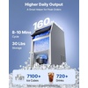 image:imageVEVOR Commercial Ice Maker Machine with Pump 100 lbs24h with 30 lbs Storage Capacity BuiltinFreestandingUnder Counter Stainless Steel Ice Maker with LED Display amp SelfCleaning for Home Bar160lbs24Hwith Pump