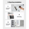 image:imageVEVOR Commercial Ice Maker Storage Bin 300 LBS Capacity IceBin Commercial Ice Storage Bin with Adjustable AntiSlip Rubber Feet Suitable for Restaurant Hotel and Beverage Shops