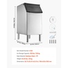 image:imageVEVOR Commercial Ice Maker Storage Bin 300 LBS Capacity IceBin Stainless Steel Commercial Ice Storage Bin with Adjustable AntiSlip Rubber Feet Suitable for Restaurant Hotel and Beverage Shops