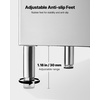 image:imageVEVOR Commercial Ice Maker Storage Bin 300 LBS Capacity IceBin Stainless Steel Commercial Ice Storage Bin with Adjustable AntiSlip Rubber Feet Suitable for Restaurant Hotel and Beverage Shops