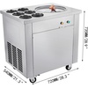 image:imageVEVOR Commercial Ice Roll Maker 137 Pan Diameter 740W Ice Cream Maker 6 Buckets Fried Yogurt Cream Machine with Food Shovels Perfect for Bars Cafs Dessert Shops