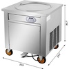 image:imageVEVOR Commercial Ice Roll Maker 1800W Fried Yogurt Cream Machine Fried Ice Cream Roll Machine with 197Inch Round Pan 2 Defrost Methods Button amp Pedal Perfect for Bars Cafes Dessert Shops