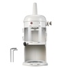 image:imageVEVOR Commercial Ice Shaver Crusher 220lbshr Electric Fluffy Ice amp Snow Cone Machine 250W 1500RPM Tabletop Fluffy ShavedIce Machine for Parties Events Snack Bar Home and Commercial Use White220LBSH250W