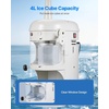image:imageVEVOR Commercial Ice Shaver Crusher 220lbshr Electric Fluffy Ice amp Snow Cone Machine 250W 1500RPM Tabletop Fluffy ShavedIce Machine for Parties Events Snack Bar Home and Commercial Use White220LBSH250W