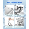 image:imageVEVOR Commercial Ice Shaver Machine 661 LBSH Electric Ice Crusher with Replaceable Container 350W Premium Motor 4 Blades Shaved Snow Cone Machine Ice Maker for Dessert Shop Bar Party SilverSilver
