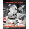 image:imageVEVOR Commercial Meat Slicer 400W Electric Cutter Removable 12 Carbon Steel Blade and Food Tray 0059 Adjustable Thickness Food Slicer Machine for Frozen Meat Ham Baguett Steak ETL Approved10 inch