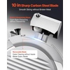 image:imageVEVOR Commercial Meat Slicer 400W Electric Cutter Removable 12 Carbon Steel Blade and Food Tray 0059 Adjustable Thickness Food Slicer Machine for Frozen Meat Ham Baguett Steak ETL Approved10 inch
