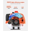 image:imageVEVOR Cordless String Trimmer 52 cc 2Stroke Gas Powered Weed Wacker 17 Cordless Grass Trimmer MultiFunctional Lawn Edger with Shoulder Strap amp 3T Blade Weed Eater for Quick Grass Cleaning