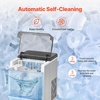image:imageVEVOR Countertop Ice Maker 24 Cubes Ready in 15 Mins 45lbs in 24Hrs SelfCleaning Portable Ice Maker with Ice Scoop and Basket Ice Machine with 3 Sizes Ice Cube for Home Kitchen Office Party46lbs24H