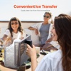 image:imageVEVOR Countertop Ice Maker 32 Cubes Ready in 15 Mins 46lbs in 24Hrs SelfCleaning Portable Ice Maker with Convenient Ice Transfer Ice Machine with 2 Sizes Ice Cube for Home Kitchen Office PartyGrey