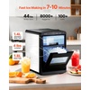 image:imageVEVOR Countertop Ice Maker 44 lbs per Day SelfCleaning Portable Machine with Scoop Nugget Ice Machine with Chewable ICES for Home Kitchen Office Bar amp Party 4 lbs IceStorage SliverBlack