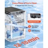image:imageVEVOR Countertop Ice Maker 44 lbs per Day SelfCleaning Portable Machine with Scoop Nugget Ice Machine with Chewable ICES for Home Kitchen Office Bar amp Party 4 lbs IceStorage SliverBlack