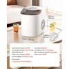 image:imageVEVOR Countertop Ice Maker 7 Cubes Ready in 6 Mins 26 lbs per Day SelfCleaning Portable Machine with Ice Scoop IceMaking Machine with 2 Sizes Bullet ICES for Home Kitchen Office Bar amp PartyWhite
