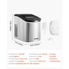 image:imageVEVOR Countertop Ice Maker 9 Cubes Ready in 6 Mins 33lbs in 24Hrs SelfCleaning Portable Ice Maker with Ice Scoop and Basket Ice Machine with 2 Sizes Bullet Ice for Home Kitchen Office Bar PartyLight Grey
