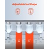 image:imageVEVOR Countertop Ice Maker 9 Cubes Ready in 6 Mins 33lbs in 24Hrs SelfCleaning Portable Ice Maker with Ice Scoop and Basket Ice Machine with 2 Sizes Bullet Ice for Home Kitchen Office Bar PartyLight Grey