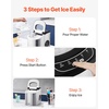 image:imageVEVOR Countertop Ice Maker 9 Cubes Ready in 6 Mins 33lbs in 24Hrs SelfCleaning Portable Ice Maker with Ice Scoop and Basket Ice Machine with 2 Sizes Bullet Ice for Home Kitchen Office Bar PartyLight Grey